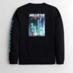 HOLLISTER LONG SLEEVE LOGO GRAPHIC TEE ONLY $10! (was $24) Thumbnail