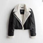 CROP FAUX LEATHER BIKER JACKET ONLY $39! (was $79) Thumbnail