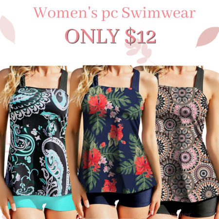 Women’s Two Piece Swimsuits Tummy Control Swimwear! ONLY $12! Thumbnail