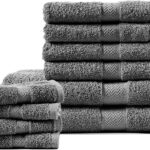 ONLY $24! 10 Piece 100% Cotton Luxury Bath Towels, 2 Bath Towels, 4 Hand Towels, 4 Washcloth Thumbnail