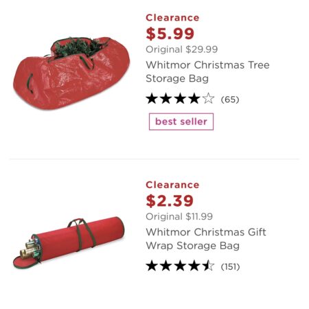 Large Christmas Tree Storage Bag ONLY $4.79! (Was $29.99) Thumbnail
