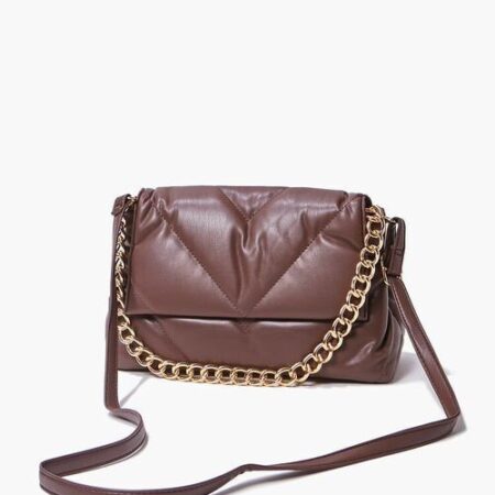 2 Bags for $23! Chevron Quilted Crossbody Bag Thumbnail