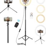 12” Ring Light with Stand and Phone Holder, Dimmable LED Ring Light for Phone ONLY $26 Thumbnail