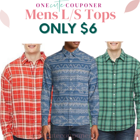ONLY $5.39! Mens Long Sleeve Regular Fit Flannel Shirts Thumbnail