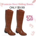 87% OFF! Womens Deer Riding Boots! ONLY $9.99! Thumbnail