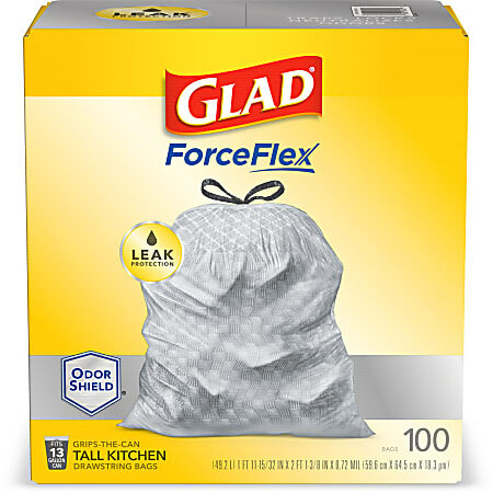 PRICE DROP! 100ct Glad ForceFlexTrash Bags only $12.99! Thumbnail