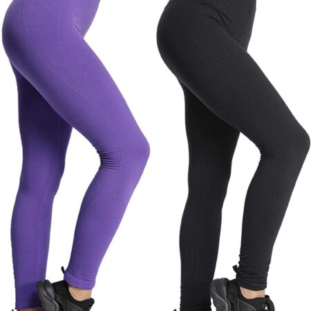 ONLY $9! 2PACK Womens Legging Althetic Yoga Workout Pant Full Length High Waist Thumbnail