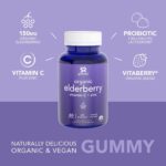 ONLY $9.95! Elderberry Gummies Concentrate (65:1) with Vitamin C, Zinc & Probiotics for Immune Support & Gut Health Thumbnail