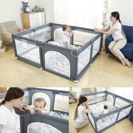 PRICE DROP! Kids Large Playard with 50PCS Pit Balls,Indoor & Outdoor Kids Activity Center ONLY $101 (was $199) Thumbnail