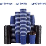 Disposable Coffee Cups with Lids and Straws – 12 oz (90 Set) ONLY $18! (was $39) Thumbnail