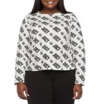 ONLY $6! Juicy Couture Womens Plus Crew Neck Long Sleeve T-Shirt (was $30) Thumbnail