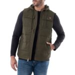 🔥HOT! Only $7.00! Wrangler Workwear Men’s Quilted Lined Duck Vest with Hood Thumbnail