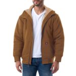 ONLY $7! Wrangler Workwear Men’s & Big Men’s Full Zip Sherpa Lined Hooded Sweatshirt, Sizes S-5XL Thumbnail