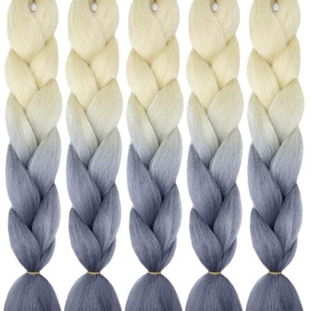 ONLY $13! Pack of 5! Braiding Hair Extensions 24 Inch 2 Tones for Women Twist Crochet Braids Thumbnail
