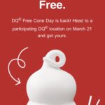 DQ® Free Cone Day on March 21!Get a FREE cone! Thumbnail