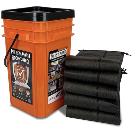 15% off! Quick Dam Grab & Go Flood Kit includes 5- 10ft Flood Barriers in Bucket Thumbnail
