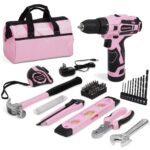 PRICE DROP! ONLY $57! 61 Pieces Pink Cordless Drill (12v) and Home Tool Kit Thumbnail