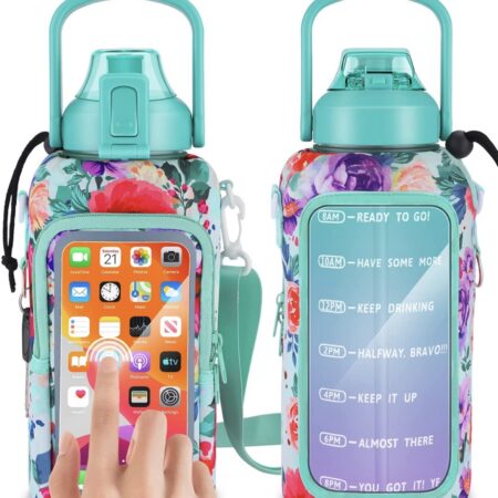 15% OFF! Half Gallon Water Bottle with Phone Sleeve! ONLY $18! Thumbnail