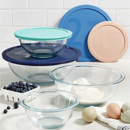 Price drop! 8pc Pyrex Mixing Bowl Set only $14.99! Thumbnail