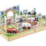 Melissa & Doug only 18pc Wooden Take-Along Tabletop Town only $26.99 Thumbnail