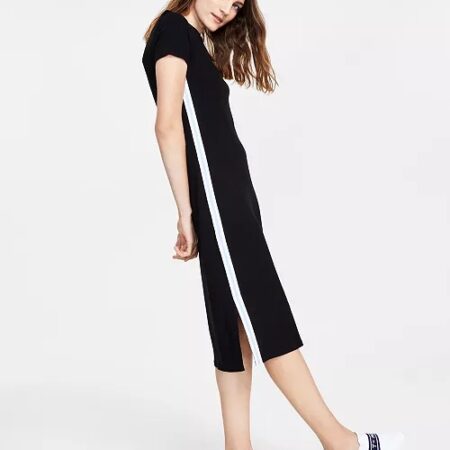Price drop! Tommy Jeans<br>Rib-Knit Midi Dress only $35! Thumbnail