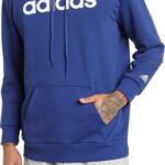 ONLY $10.49! Adidas Drawstring Logo Hoodie BLUE ONLY Thumbnail