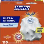 ONLY $12.97! Hefty Ultra Strong Tall Kitchen Trash Bags, Unscented, 13 Gallon, 110 Count Thumbnail