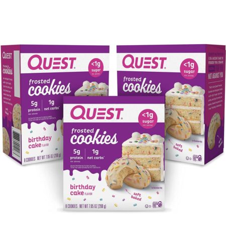 Quest Nutrition Birthday Cake Frosted Cookies, 24 Count Thumbnail