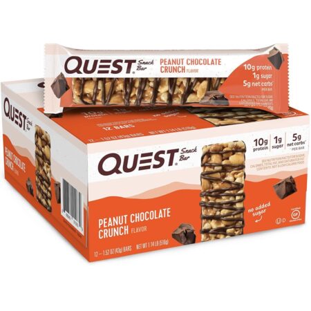 12 Pack! Quest Nutrition Peanut Chocolate Crunch Snack Bars $12! Thumbnail