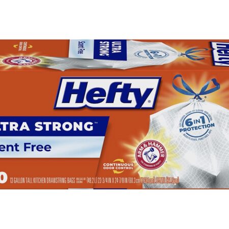 ONLY $3.81! Hefty 40 count Strong Tall Trash Bags, Unscented, 13 Gallon Thumbnail