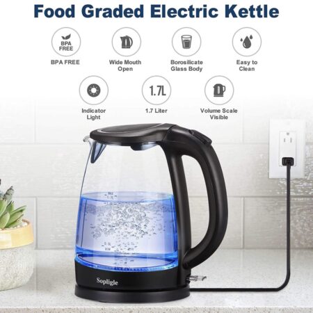 PRICE DROP! Premium Electric Kettle,BPA-Free Hot Water Boiler ONLY $20! (was $29) Thumbnail