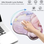 ONLY $6.98! (was $9.99) Ergonomic Mouse Pad with Wrist Support, Non Slip Mousepad with Lycra Cloth, Thumbnail