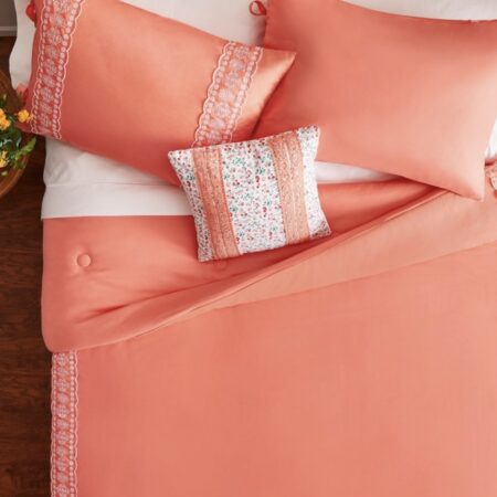 The Pioneer Woman 4-Piece Comforter Set, Embroidered QUEEN SIZE ONLY $39 (was $69)  5 colors available Thumbnail