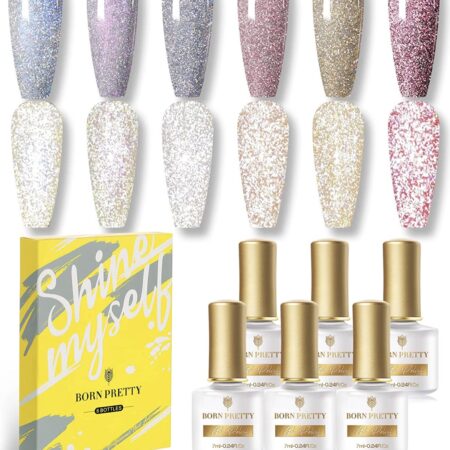 6pc Reflective Glitter Gel Polish ONLY $12! Thumbnail