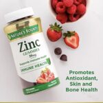 PRICE DROP! ONLY $6!Nature’s Bounty Zinc Gummies, Immune,Skin & Antioxidant Health, 30mg, 120 Count Thumbnail