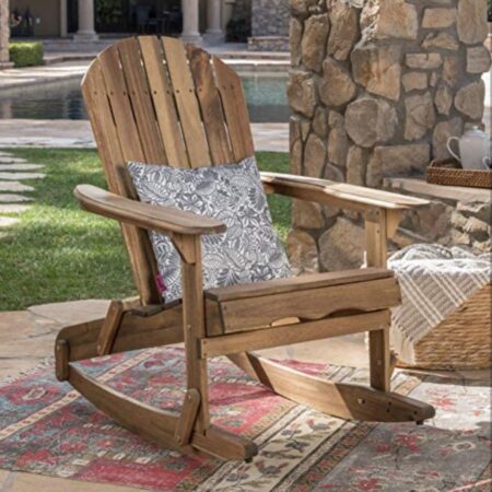 Christopher Knight Home Malibu Outdoor Acacia Wood Adirondack Rocking Chair ONLY $136! (was $189) Thumbnail