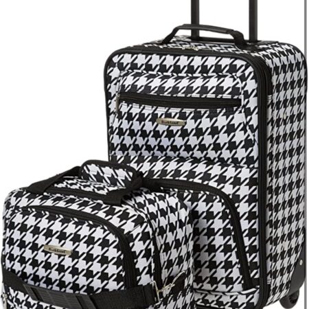 45% OFF! Softside Upright Luggage Set, Pink Dots, 2-Piece  ONLY $43! Thumbnail