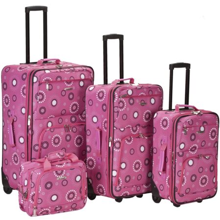 PRICE DROP! 4-Piece Softside Upright Luggage Set ONLY $95! Thumbnail