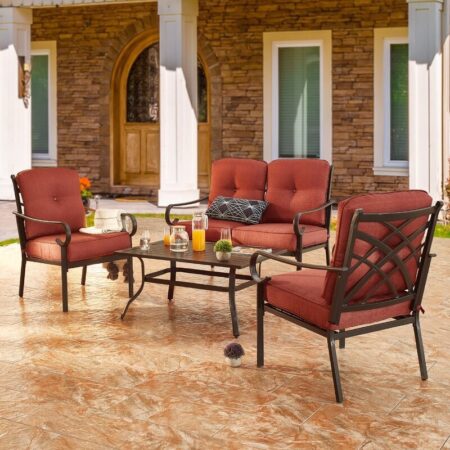 PRICE DROP! 4 – Person Seating Group with Cushions ONLY $349! (was $799) Thumbnail