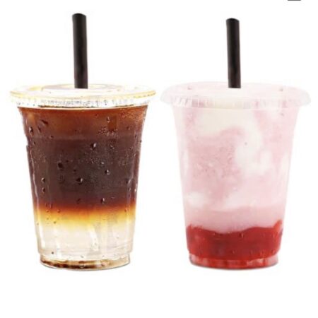 ONLY $13! 100 Flat Lids AND 100 CUPS!  16 oz Clear Plastic Cups! Thumbnail