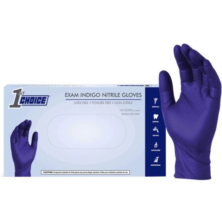 100 count! Vinyl Blend Exam Gloves Powder Free, Latex Free ONLY $10! Thumbnail