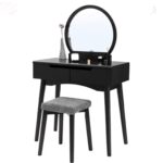 31.5” Wide Vanity Set with Stool and Mirror ONLY $137! Thumbnail
