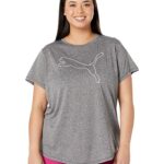 ONLY $10! PUMA Plus Size Ready To Go Heather Logo Tee Thumbnail