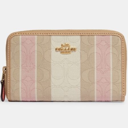 Price drop! Coach Medium Id Zip Wallet In Signature Jacquard ONLY $55.93! Thumbnail