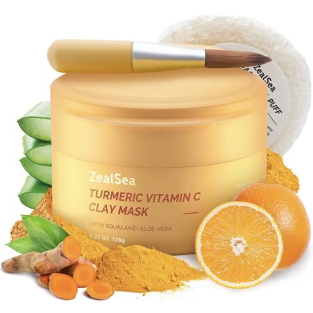 4.23 oz Turmeric Clay Mask for Dark Spots, Brighten and Refining Pores<br>ONLY $11.99! (Was $29.99) Thumbnail