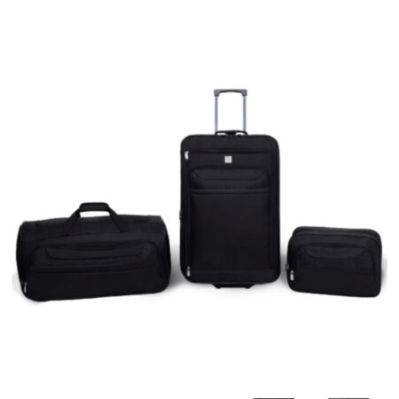 ONLY $34! 3 Piece Luggage Set, 24″ Check Bag, 22″ Duffel, and Tote Thumbnail