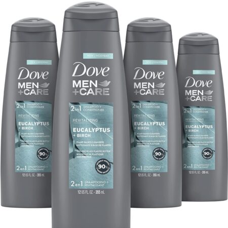 ONLY $13! 4 Count Dove Men+Care Revitalizing 2-in-1 Shampoo and Conditioner 12 oz Thumbnail