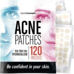 Acne Patches (120 Pack), Tea Tree Oil and Hydrocolloid Pimple Patches for Face Thumbnail