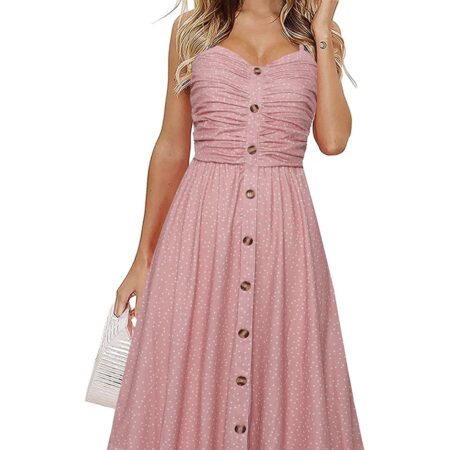 25% OFF! Women’s Summer Dress Florals Ruched Sweetheart Neck Thumbnail
