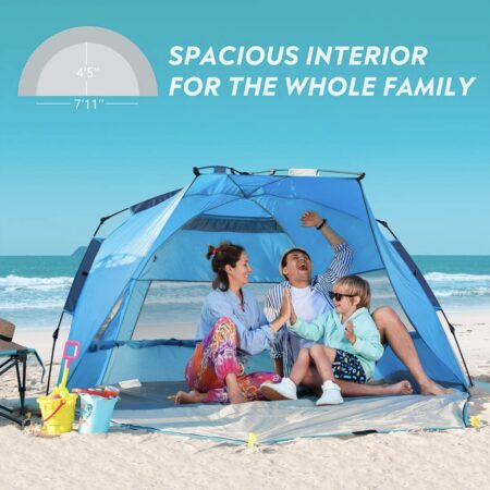 Pop Up Beach Tent for 4 Person – Easy Setup ONLY $50! (was $90) Thumbnail